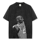 Washed black short sleeves / S