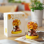 Autumn leaf tree house 280pcs + transparent dust cover [color box]