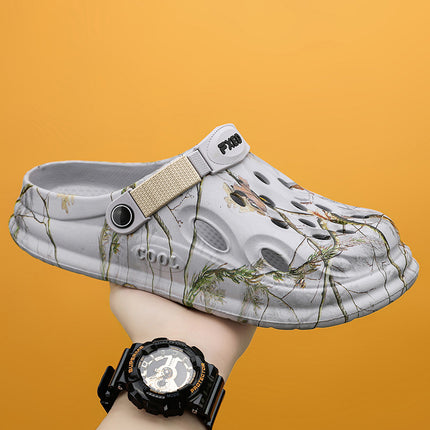 Cross-border plus size Beach Shoes Men's Summer Light Hole Shoes Outdoor Dual-use Fashion Sandals