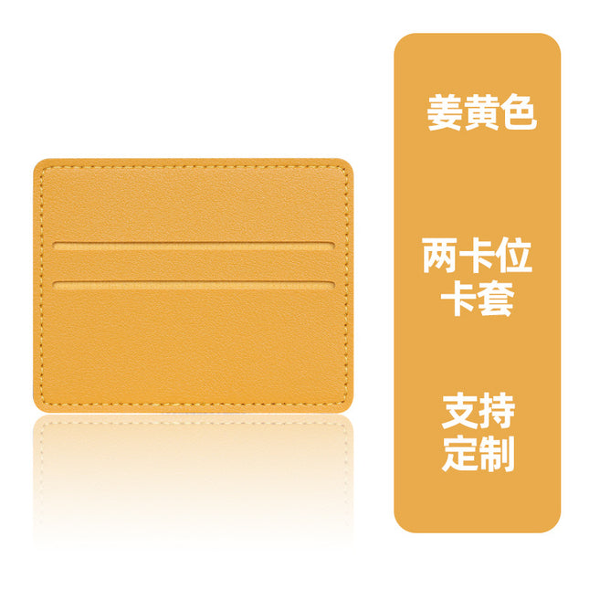 in stock ultra-thin ID card protective case card holder women's leather card case pu leather credit card multi-card holder wholesale