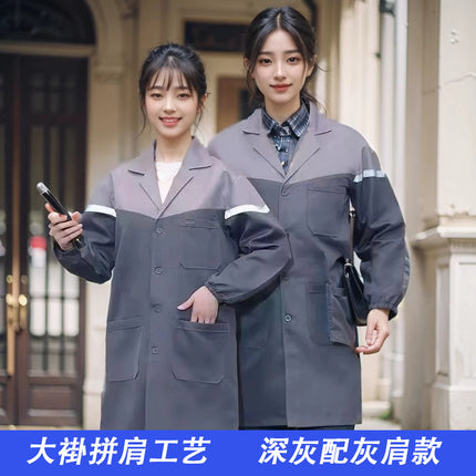 Work Clothes, Long Coat, Men's Camouflage Coveralls, Wear-Resistant Long-Sleeved Apron, Warehouse Manager, Thickened, Wear-Resistant and Anti-Fouling