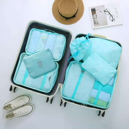 Travel storage bag suit seven-piece clothing classification storage bag luggage storage bag 7 pieces suit