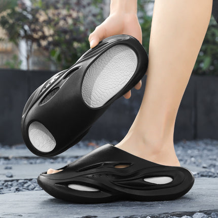 2025 New Open-Toe Eva Casual Comfortable Breathable Fashionable Flat Simple Versatile Everyday Couple Slippers