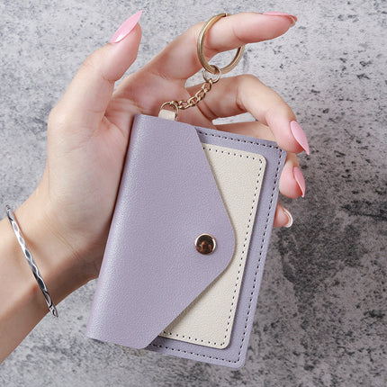 Cross-border New Creative Fashion Small Card Bag Women's Candy Color Keychain Jewelry Student Bus Card Holder Wholesale