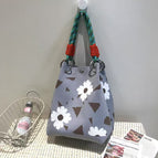 Gray geometric flower