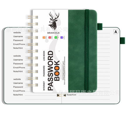 Amazon Cross-border Code Book English Address Book Phone Book in stock Strap b6 Notebook Subsite Record Book