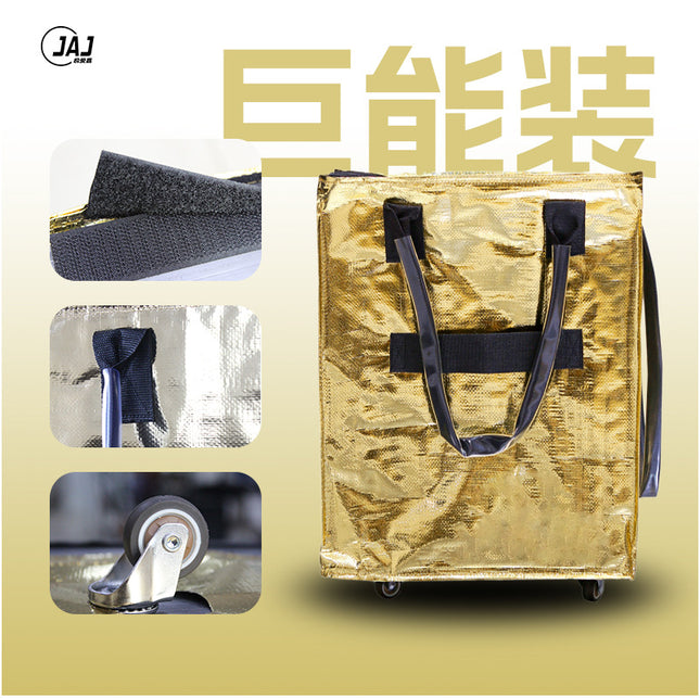 Grocery Shopping Cart Bag Supermarket Shopping Cart Camping Foldable Handcart Haiken Bag Multifunctional Wheeled Luggage Bag