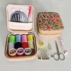 Retro cork flower sea set 11 color threads + 7 accessories