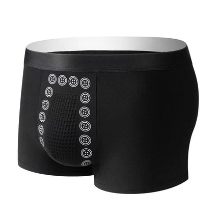 Manufacturer Wholesale Men's Underwear Adult Massage Particle Breathable Antibacterial Crotch Skin-Friendly Comfortable Boxer Briefs Shorts