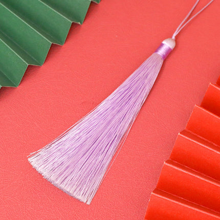 13cm Closed Tassel Fan Accessories Chinese Style Fan Pendant Bookmark Clothing Hanging Spike Accessories Jewelry Decoration Tassel