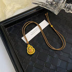 928 color rotating gourd necklace [coffee chain]