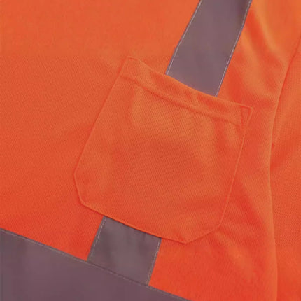 Site work clothes wholesale breathable sweat-absorbent fast cotton T-shirt dry outdoor safety construction tooling reflective strip T-shirt