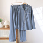Gray blue men's cotton wool tooth cover / M