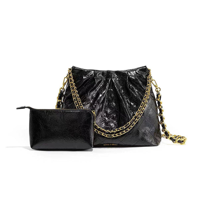 Chain Link Bag for Women 2026 New Model Large Capacity Trash Bag Style Niche Versatile Tote Hobo Bag
