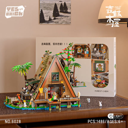 Compatible with Lego Creative Street View Building Model Forest Tree House Puzzle Assembled Block Toy Boy Gift Wholesale
