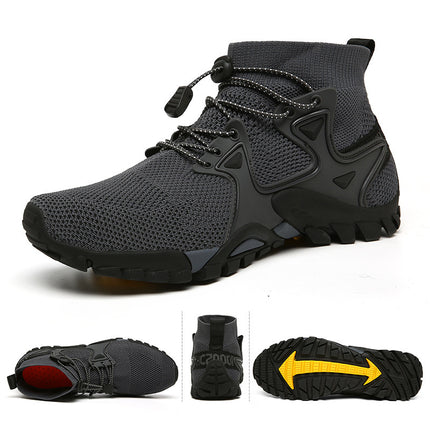 Outdoor Men's Mountain Climbing Amphibious Tracing Shoes Hiking Wild Fishing Camping Hiking Rock Climbing Shoes Non-slip Wear-resistant Climbing Shoes