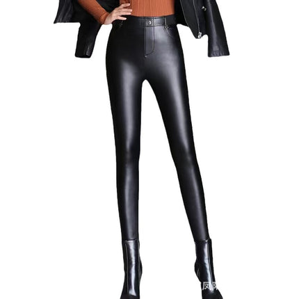 Wholesale four-sided PU leather super soft padded velvet leggings leather pants car cushion gloves shoes sofa fabric