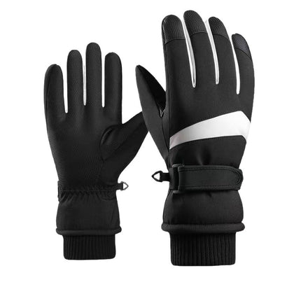 Ski Gloves for Men and Women, Winter Cold-Proof Gloves, Velvet, Thickened, Waterproof, Non-Slip, Outdoor Sports Cycling Touch Screen Gloves