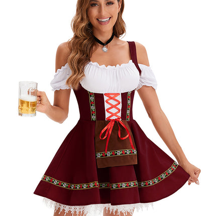 2024 European and American New German Beer Festival Girl Maid dress Stage Ball Performance Dress Carnival