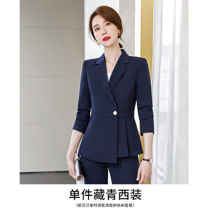 Black Suit suit Women's Fashion Temperament Workplace Suit Interview Dress Sales Jewelry Store Work Clothes Business Wear