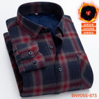 Bn9055-873winterfleece-linedheattechshirtmen's shirt / 39