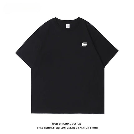 [Strict Selection] Pure Cotton Short-sleeved T-shirt Men's American Street Heavy Cotton Short-sleeved T-shirt Men's Summer Fashion Brand Wholesale