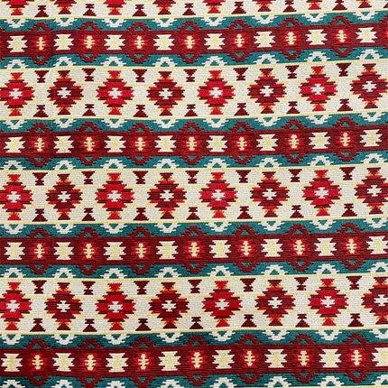 Ethnic style yarn-dyed jacquard cloth geometric stripes home fabric tablecloth sofa cloth decorative cloth for clothes in stock wholesale