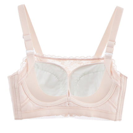High-end Lace Underwear No Steel Ring No Side Bone Tourmaline Massage Cup Tube Top-up Anti-light Adjustable Bra