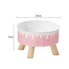 Pink Ice Cream Goblet Bowl / Independent color box packaging