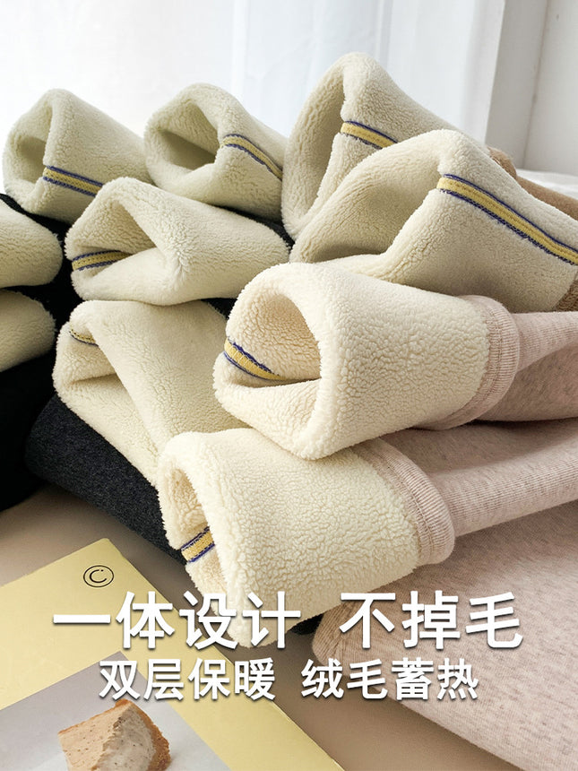 Fleece-Lined Thick Leggings for Women, Winter 2025 New Style, Pure Cotton, Extended Length, Cold-Resistant, Warm Cotton Pants for Northeast