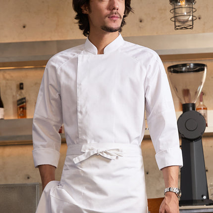 Chef Uniforms for Men with Long Sleeves for Catering, Hotels, Baking, Cake Shops, and Professional Kitchen Use