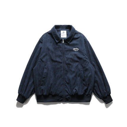 City Fanpin 2024 Autumn New Corduroy Towel Embroidered Jacket Autumn Jacket Men's Autumn Wear Men's Frock