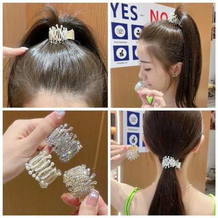Spring and Summer Fashion Commuter High Pony Tail Clip Fixed Artifact Irregular Clip Headwear Pony Tail Clip Hairpin Accessories
