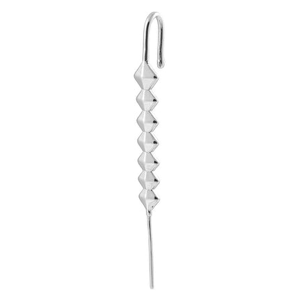 New Stainless Steel Cast Tiger Snake Ear Hanger Punk Exaggerated Puncture Ear Needle Simple Slash Ear Spike Ear Stud