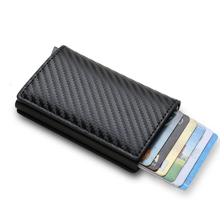 Foreign Trade Rfid Anti-Magnetic Anti-Theft Men's Wallet Aluminum Alloy Card Holder Metal Card Holder Bank Card Holder Wallet Money