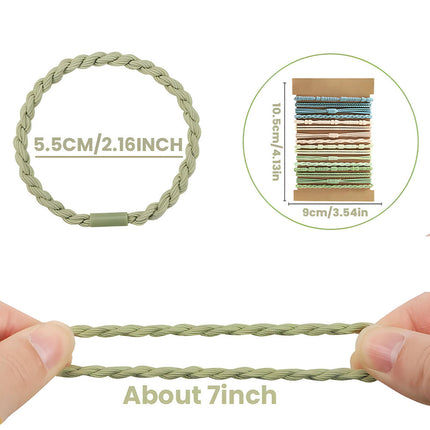 Multi-strand Hand-woven Headband Slub suit High Elastic High Ponytail Hair Rope Bracelet Hair Band Hair Band Headwear