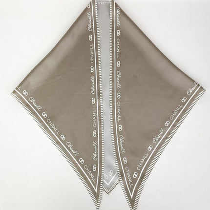New Stylish and Elegant Mulberry Silk Lace Twill Triangle Scarf Collection for Professional Women