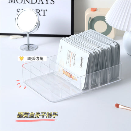 Acrylic Multifunctional Storage Box Student Stationery Storage Box Office Supplies Sundries Desktop Partition Storage Artifact