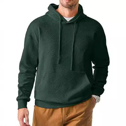 2024 Foreign Trade European and American Men's Wear Hoodie Baby Velvet Casual Pullover Hoodie