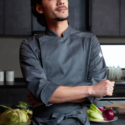 Tesmei's New Chef Work Clothes Long-Sleeved Men's Four-Season Hotel Western Restaurant Baking and Pastry Clothing Professional Short-Sleeved