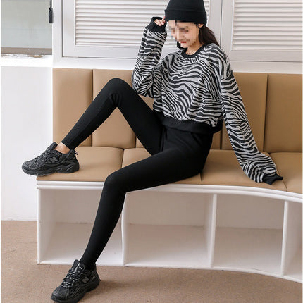 High-Waisted Lamb Wool Pocket Leggings for Women, Suitable for Outerwear, Thickened Thermal Cotton for Autumn and Winter, Available for Wholesale