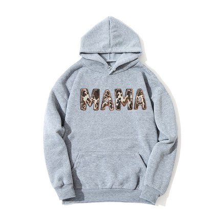 AliExpress ebay foreign trade cross-border mama printed hooded sweater autumn and winter European and American men's and women's top fashion loose