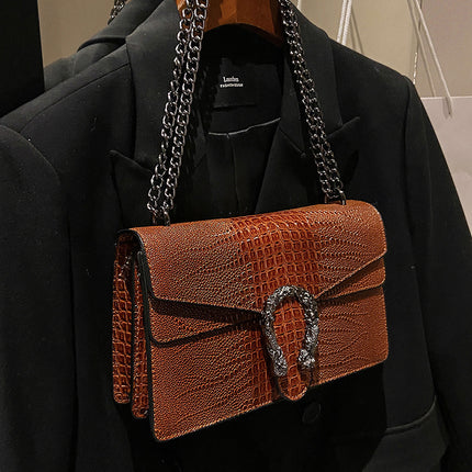 Cross-border Chain Dionyor Bag Internet Popular PU Shoulder Crossbody Women's Bag Bags Fashionable Trendy Simple Western Style Small Square Bag