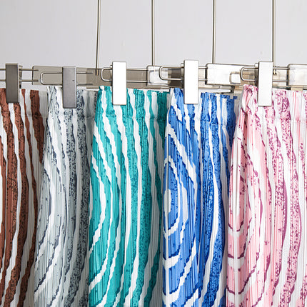 Original Single Fabric Miyake Fashion High-end suit Women's Summer Elegant Loose Sleeveless Top Pleated Pants Two-piece Set