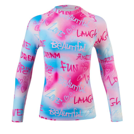 In-Stock Graffiti Men's and Women's Fitness Marathon Moisture-Wicking Compression Clothing Set Ski Sports Quick-Drying Clothing and Pants