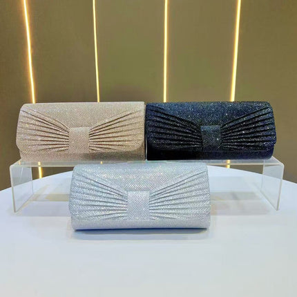 New Fashion Banquet Bag Shiny Clutch Bag Ladies Chain Crossbody Shoulder Mini Bag Celebrity Dress Cheongsam Bag