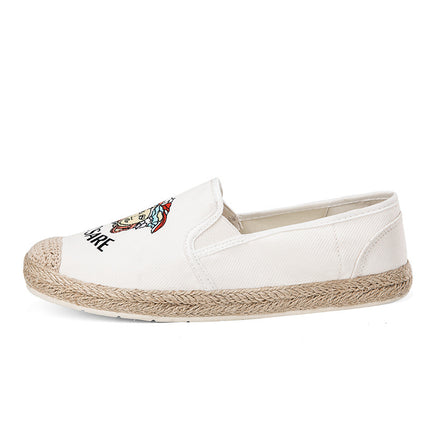 Fisherman Shoes Women's Summer 2024 New Leather Insole Casual Shoes Soft Sole Slip-on Old Beijing Cloth Shoes for Women