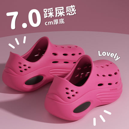 Summer Men's Sandals, Clogs, Non-slip Thick Soles, Outer Wear, Home Bathroom Bathing, Couple Beach Sandals, Women's Summer