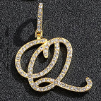 Gold single letter Q
