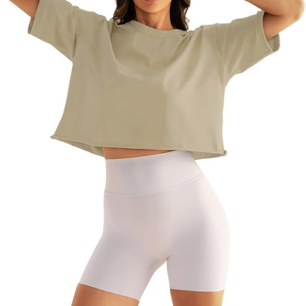 2024 Amazon Outdoor Running Sports Short Sleeve Yoga Wear Casual Easiest for Match Fitness Top Loose Sports T-Shirt
